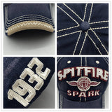 Spitfire Spark Baseball Cap Adjustable Convertible 1932 Multiple Colors