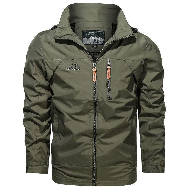 Men's Outdoor Waterproof And Windproof Hooded Jacket