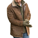 Mens Outdoor Retro Warm Cotton Jacket