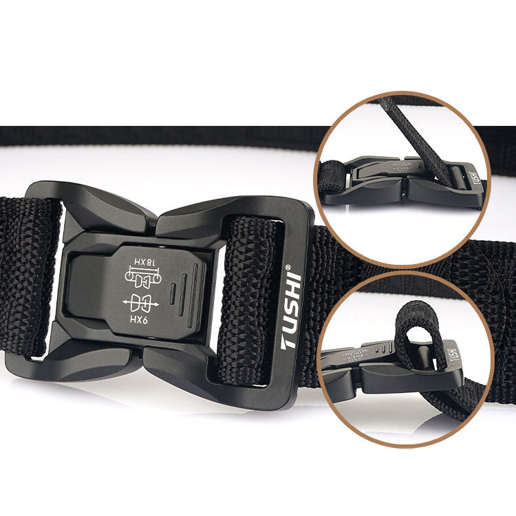 Men's Outdoor Commuter Buckle Fast Dry Nylon Tactical Belt