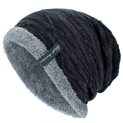 Men's Outdoor Warm Fleece Knitted Beanie