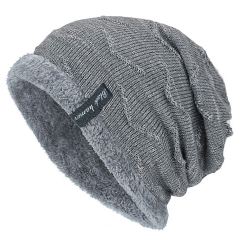 Men's Outdoor Warm Fleece Knitted Beanie