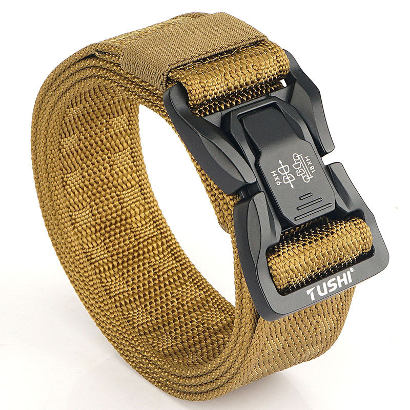 Men's Outdoor Commuter Buckle Fast Dry Nylon Tactical Belt