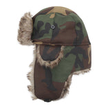 Men's Outdoor Camouflage Windproof Warm Fleece Ear Protection Hat