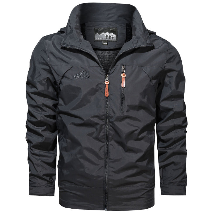 Men's Outdoor Waterproof And Windproof Hooded Jacket