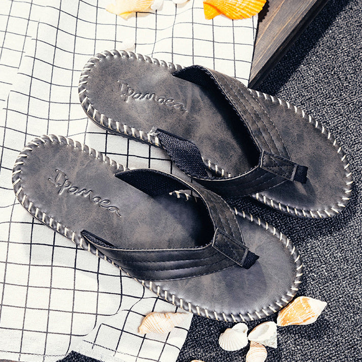 Men's Casual Flat Heel Non-slip Platform Flip-Flops