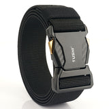Men's Tactical Quick Release Buckle Stretch Nylon Braided Belt