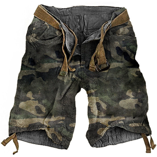 Mens Outdoor Camouflage Casual Shorts
