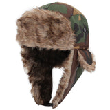 Men's Outdoor Camouflage Windproof Warm Fleece Ear Protection Hat