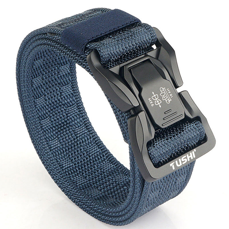 Men's Outdoor Commuter Buckle Fast Dry Nylon Tactical Belt