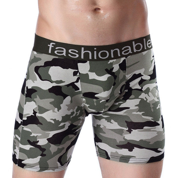 Men's Sports Camouflage Cotton Underwear