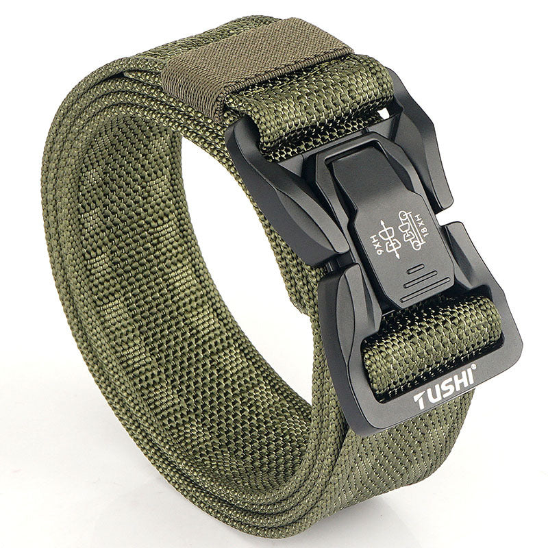 Men's Outdoor Commuter Buckle Fast Dry Nylon Tactical Belt