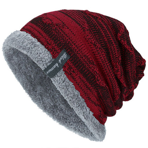 Men's Outdoor Warm Fleece Knitted Beanie