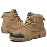Men's Outdoor Fleece Warm Non-slip Wear-resistant Puncture-resistant Work Boots
