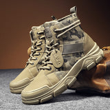 Men's Casual Camouflage Martin Boots Vintage Military Boots