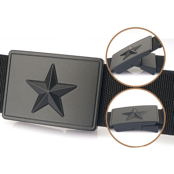 Men's Outdoor Casual Canvas Nylon Tactical Belt