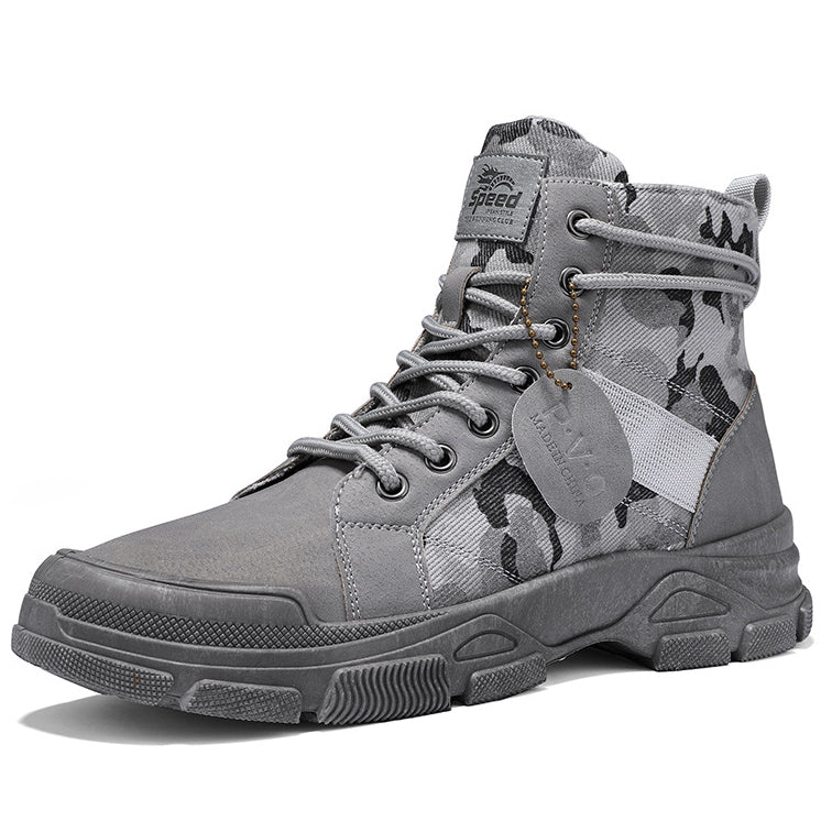 Men's Casual Camouflage Martin Boots Vintage Military Boots
