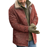 Mens Outdoor Retro Warm Cotton Jacket