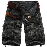 Men's Outdoor Multi-pocket Loose Camo Cargo Shorts