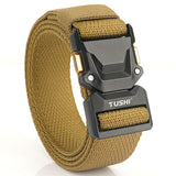 Men's Outdoor Leisure Tactical Quick Release Buckle Elastic Belt