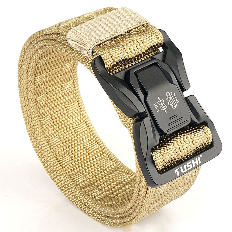 Men's Outdoor Commuter Buckle Fast Dry Nylon Tactical Belt