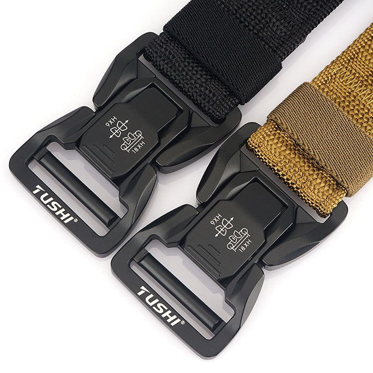 Men's Outdoor Commuter Buckle Fast Dry Nylon Tactical Belt
