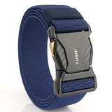 Men's Tactical Quick Release Buckle Stretch Nylon Braided Belt