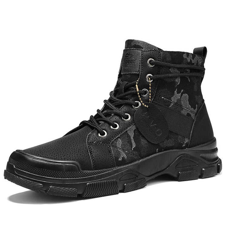 Men's Casual Camouflage Martin Boots Vintage Military Boots