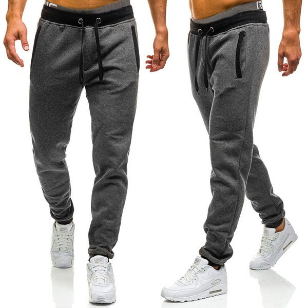 Men's Fashion Casual Letter Print Side Zip Hoodie