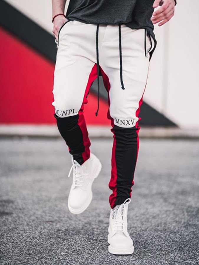 Fashion Casual Paneled Pants