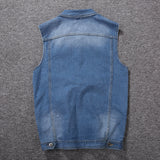 Men's Plus Size Denim Vest