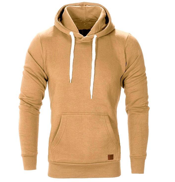 Men's Outdoor Fleece Hoodie Long Sleeve Casual Sweatshirt