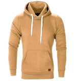 Men's Outdoor Fleece Hoodie Long Sleeve Casual Sweatshirt
