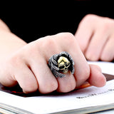 Winged Skull Ring