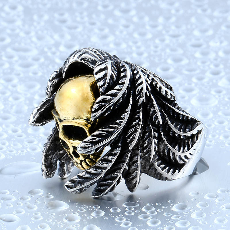 Winged Skull Ring