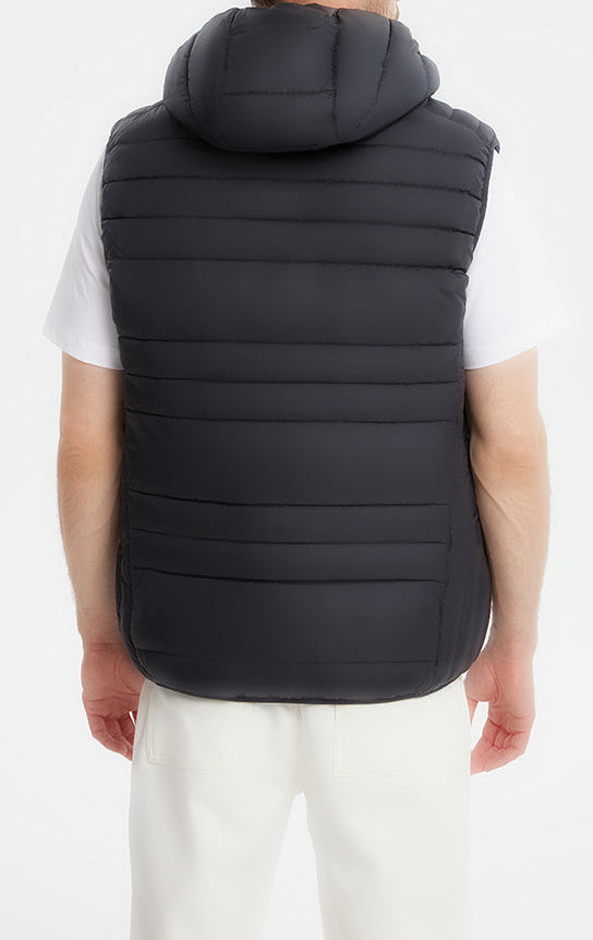 Detachable-Hooded Casual Padded Vest