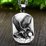 Eagle Dog Tag Pendant