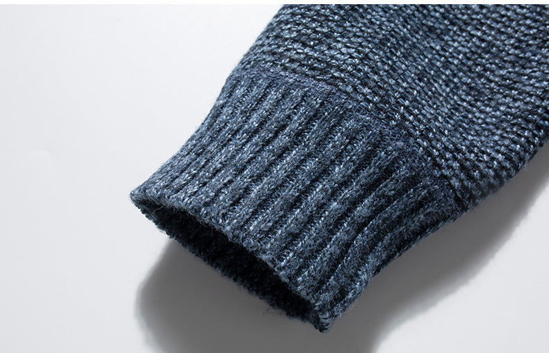 Men's Outdoor Warm Fleece Stand Collar Sweater Cardigan