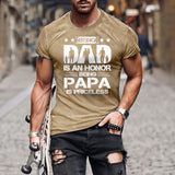 Papa Men's Cotton Short Sleeve T-Shirt