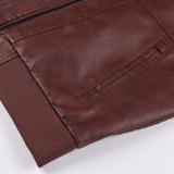 Espnman Men's Leather Motorcycle Jacket