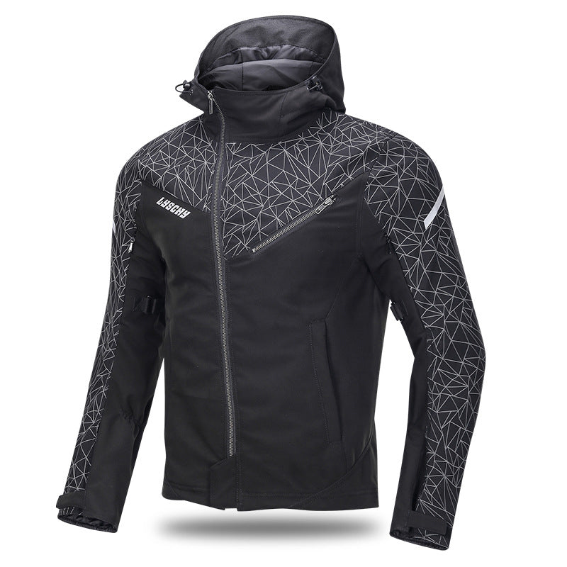 Racing Street Softshell Waterproof Armored Jacket