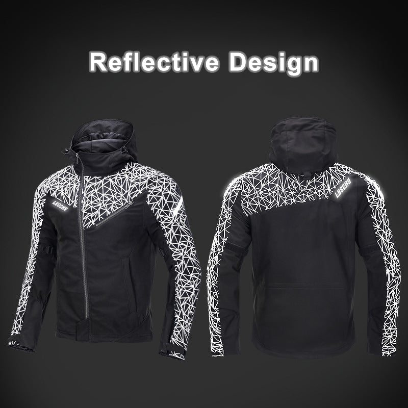 Racing Street Softshell Waterproof Armored Jacket