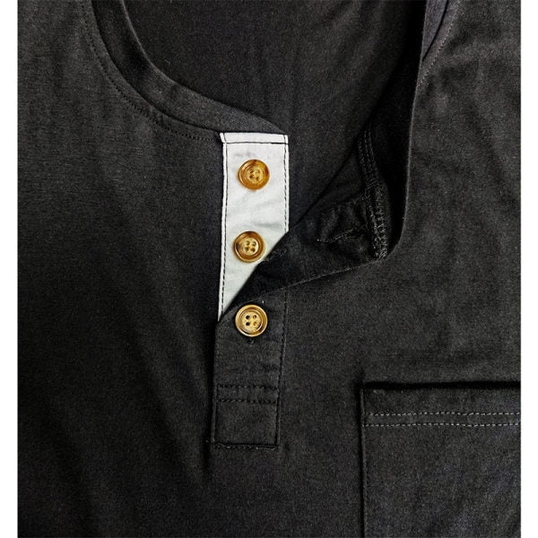 Men's Button Half Open Collar Henley Shirt