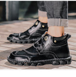 Men's Soft And Breathable Mid-high Anti-skid Retro Boots Tooling Shoes