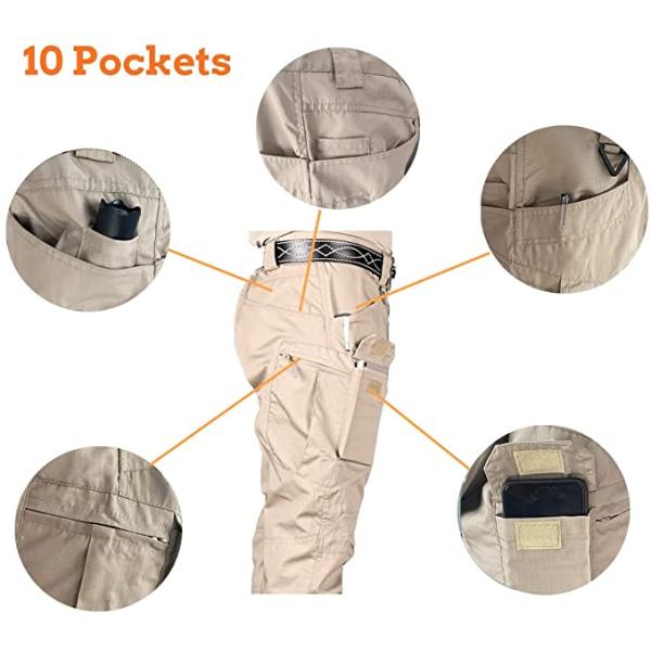 Men's Multi-pocket Waterproof Tactical Hiking Cargo Pants