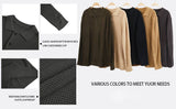 Men's Vintage Knit Button Up Lapel Collar Long Sleeve Sweater