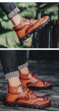Men's Soft And Breathable Mid-high Anti-skid Retro Boots Tooling Shoes