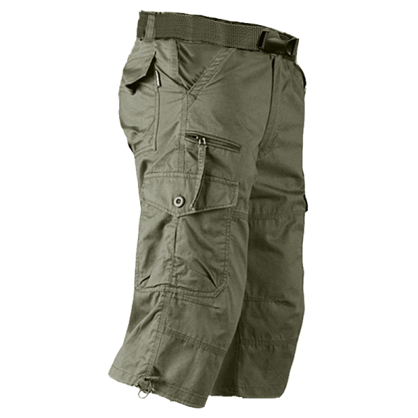 Men's Zip Multi Pocket Hiking Cotton Cargo Pants