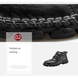 Men's Soft And Breathable Mid-high Anti-skid Retro Boots Tooling Shoes