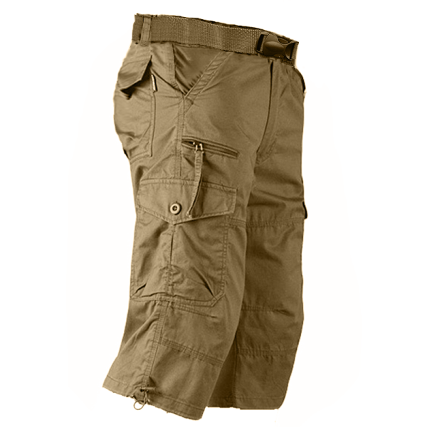 Men's Zip Multi Pocket Hiking Cotton Cargo Pants
